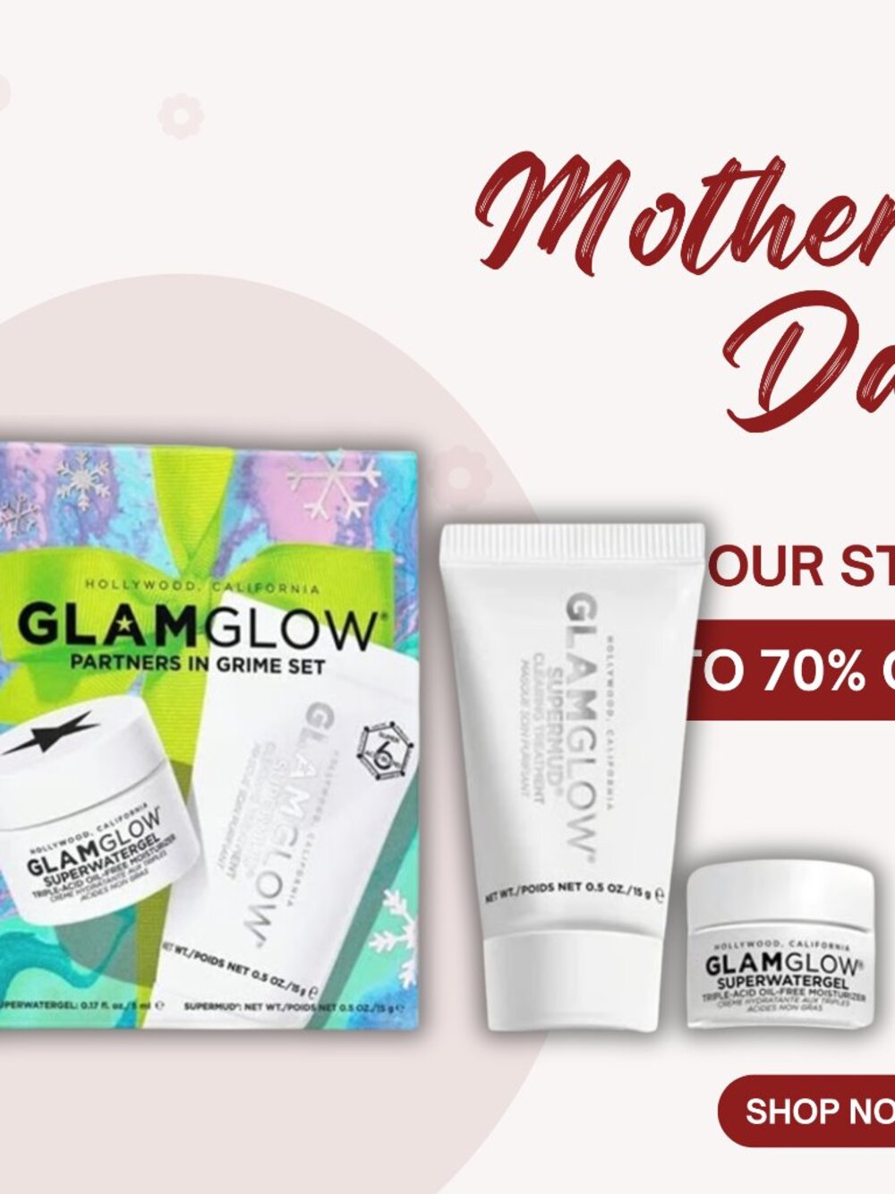 Glamglow Partners In Grime Set - Supernud Mask & Superwatergel Moisturizer